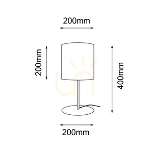 Tischleuchte Antigo Lamego grau Stoff/Stahl 40 cm E27 LED 2028 small 1