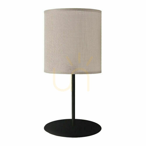 Prüfen Tischlampe Antigo Lamego Beige Stoff Stahl E27 40 cm 2029