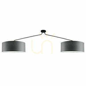 Pendelleuchte Antigo Lamego 2 Grau Stoff Stahl E27 LED 190 cm 5196 small 0
