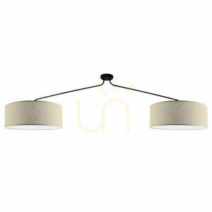 Pendelleuchte Antigo Lamego 2-flammig beige Stoff Stahl 190 cm 5197 small 0