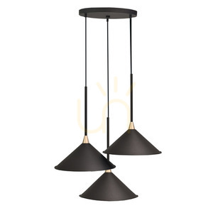 Pendelleuchte Antigo Merto 3-flammig schwarz Stahl E27 32 cm 5066 small 0