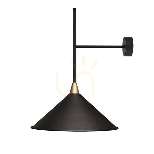 Prüfen Wandleuchte Antigo Merto schwarz Stahl E27 47 cm 4019