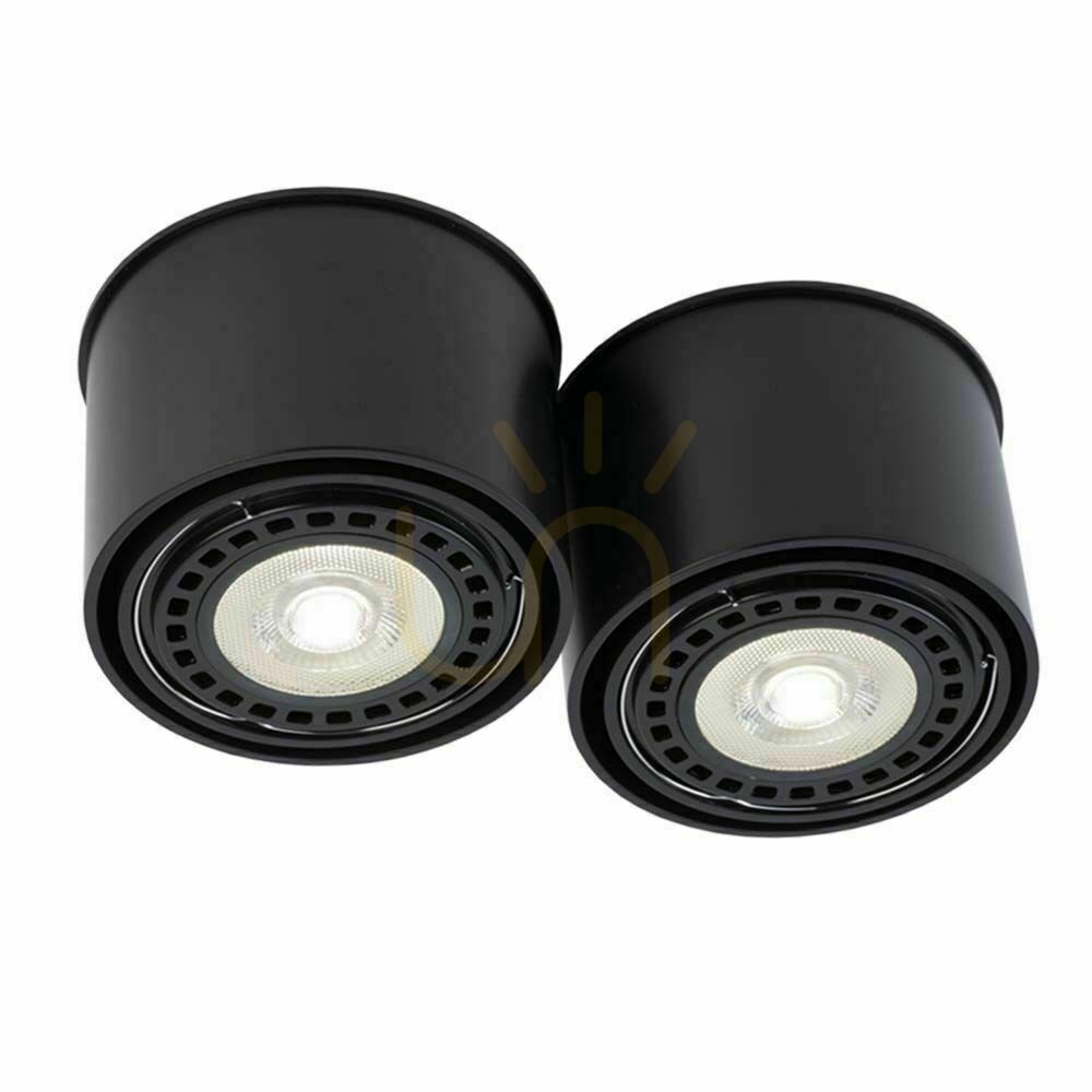 Stropné svietidlo Antigo Miki 2 čierne LED ES111 29 cm 1118