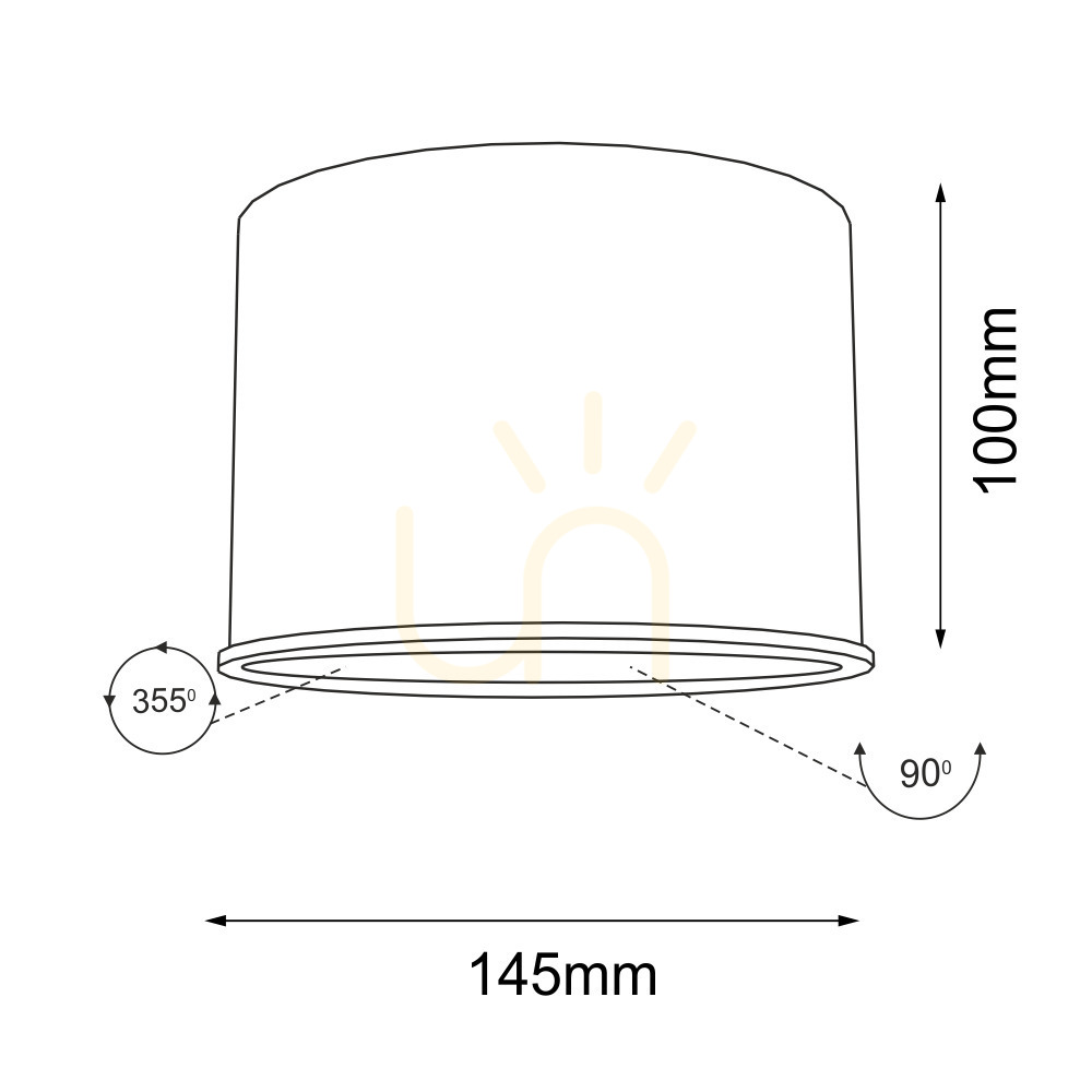 Aussicht Plafond Antigo Miki weiß ES111 LED 14,5 cm 7016 Plafond Antigo Miki weiß ES111 LED 14,5 cm 7016