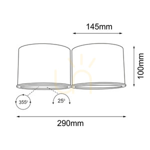 Plafond Antigo Miki 2 weiß LED ES111 29 cm 7019 small 1