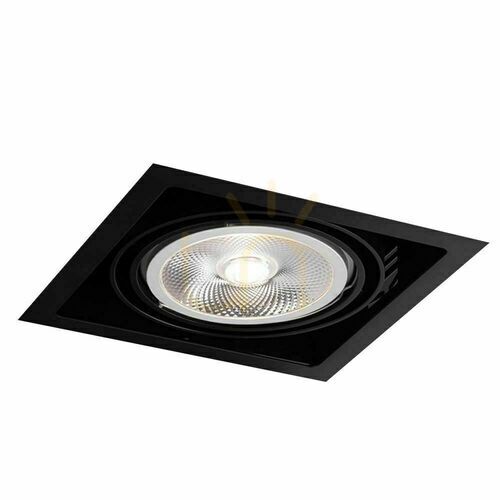 Prüfen Einbauleuchte Antigo Muko 1 schwarz LED ES111 18,5 cm 3311