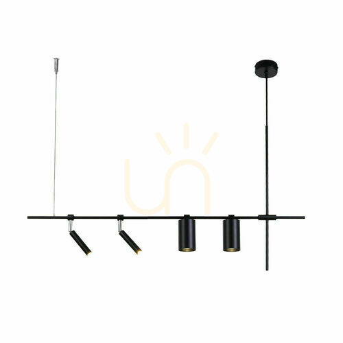 Prüfen Pendelleuchte Antigo Namasu 4-flammig schwarz 95 cm G9 GU10 7926