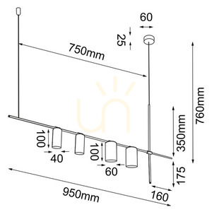 Pendelleuchte Antigo Namasu 4-flammig schwarz Aluminium Stahl 95 cm 7928 small 1