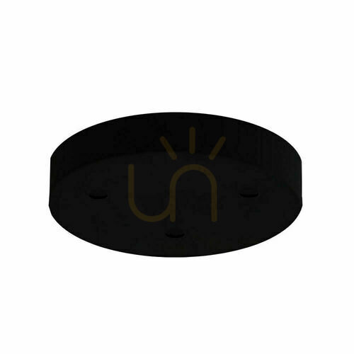 Prüfen Anschlusskasten Antigo für 3 Lampen Stahl schwarz Struktur 20x20 cm 5199