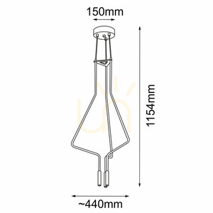 Pendelleuchte Antigo no. Vi 3-flammig schwarz Stahl G9 LED 5140 small 1