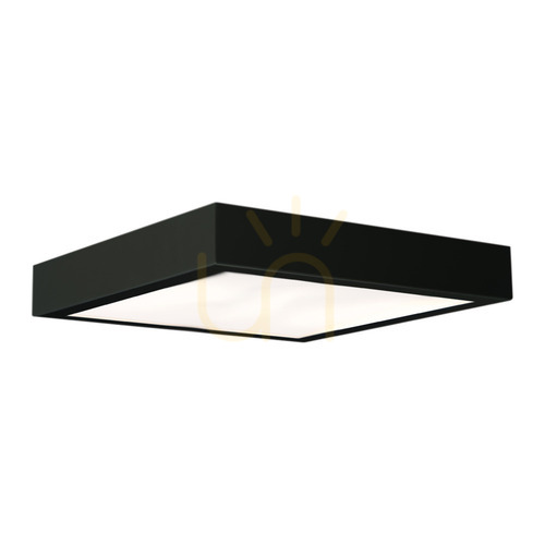 Prüfen Plafond Antigo Nomi LED schwarz 42x42 cm 3000K 1151