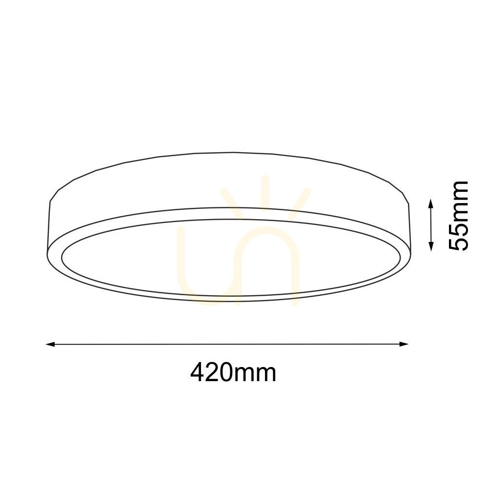 Aussicht Plafond Antigo Nomi LED weiß 42 cm 3000K 7173 Plafond Antigo Nomi LED weiß 42 cm 3000K 7173