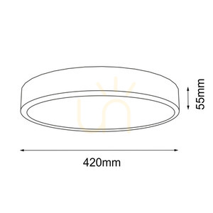 Plafond Antigo Nomi LED 42x42 cm weiß 4000K 8447 small 1