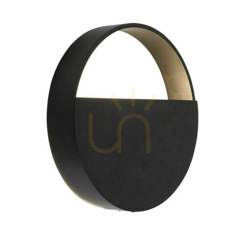 Prüfen Wandleuchte Antigo Omono schwarz Stahl G9 LED 20x20 cm 4039