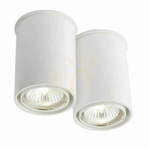 Prüfen Plafond Antigo Osaka 2 weiß GU10 Aluminium Stahl 100 mm 7023