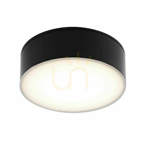 Prüfen LED-Deckenleuchte Antigo Tottori IL 8056, Ø 10 cm, 10 W 1150 lm 3000K, IP44, schwarz