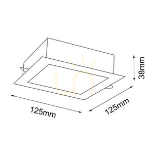 Einbauleuchte Antigo Tottori IL 8582 weiß 12,5 cm IP44 LED 4000K small 1