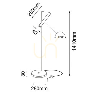 Stehleuchte Antigo Yabu F weiß 141 cm LED MR11 7877 small 1