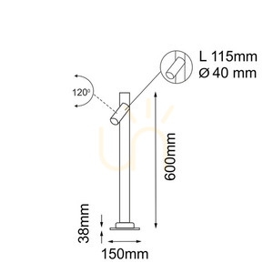Außenstehleuchte Antigo Gosen 1 anthrazit 60 cm MR11 LED 9909 1 Außenstehleuchte Antigo Gosen 1 anthrazit 60 cm MR11 LED 9909 small 1