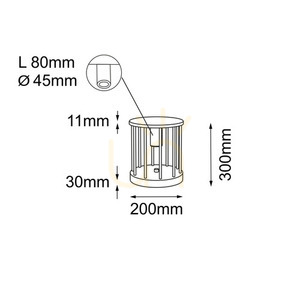 Außenstehleuchte Antigo Hagi 9905 Anthrazit 30 cm MR11 IP54 small 1