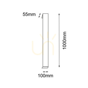 Außenwandleuchte Antigo Hikone 9924 anthrazit 100 cm LED 4000K IP54 1 Außenwandleuchte Antigo Hikone 9924 anthrazit 100 cm LED 4000K IP54 small 1