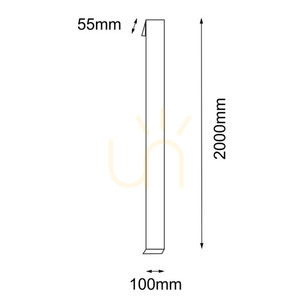 Außenwandleuchte Antigo Hikone 9927 anthrazit LED 3000K 200 cm 2-flammig small 1