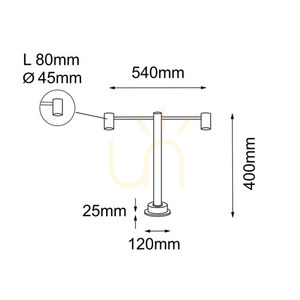 Außenstehleuchte Antigo Niseko 9921 anthrazit 40 cm 2-flammig LED MR11 IP54 small 1
