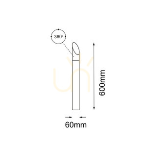 Außenstehleuchte Antigo Saga Anthrazit 60 cm GU10 LED 9919 small 1