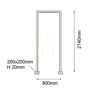 Außenstehleuchte Antigo Taketa Anthrazit 214 cm LED T8 9929 1 Außenstehleuchte Antigo Taketa Anthrazit 214 cm LED T8 9929 small 1