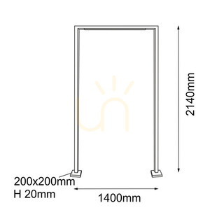 Außenstehleuchte Antigo Taketa 9930 anthrazit LED T8 214 cm small 1