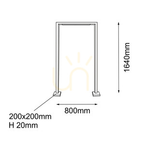 Außenstehleuchte Antigo Taketa 9932 anthrazit 164 cm LED T8 IP54 small 1