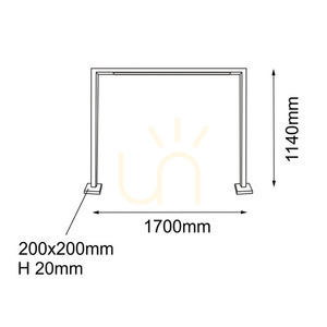 Außenstehleuchte Antigo Taketa 9937 anthrazit LED T8 114 cm IP54 1 Außenstehleuchte Antigo Taketa 9937 anthrazit LED T8 114 cm IP54 small 1