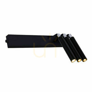 Wandleuchte Antigo Alha 3-flammig schwarz Stahl G9 LED 30,2 cm small 0