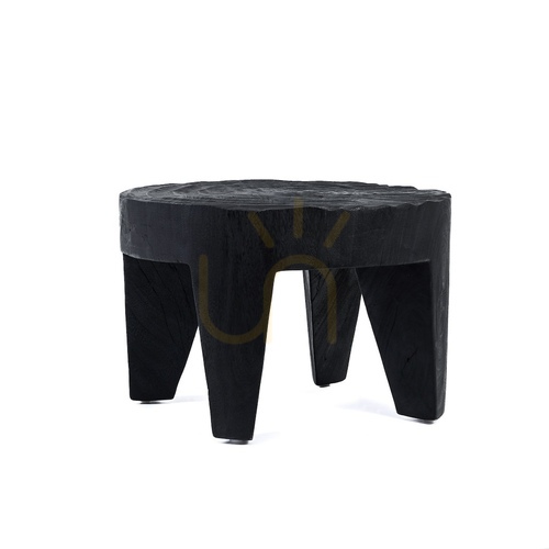 Prüfen Couchtisch BAZAR BIZAR Madero aus Suarholz schwarz 61 cm Coffee Tables