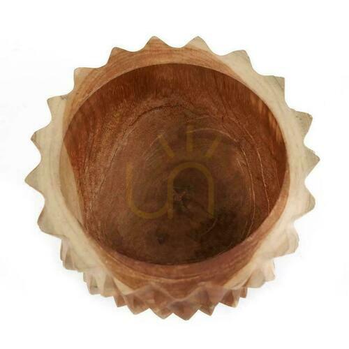 Prüfen Schale BAZAR BIZAR Teak Root Durian S aus naturfarbenem Teakholz, 15 cm