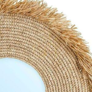 Spiegel BAZAR BIZAR Yema natürlich Gras Glas Beige L small 1