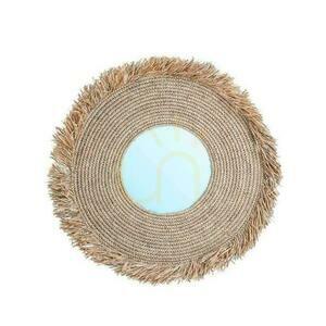 Spiegel BAZAR BIZAR Yema natürlich Gras Glas Beige L small 0