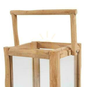 Laterne BAZAR BIZAR Nusa Penida S aus recyceltem Teakholz, natur/beige 3 Laterne BAZAR BIZAR Nusa Penida S aus recyceltem Teakholz, natur/beige small 3