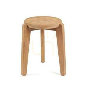Bazar Bizar Seseh Beistelltisch, Teak natur, 40 × 40 × 50 cm small 3