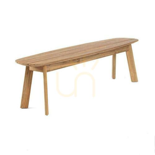 Prüfen Bank BAZAR BIZAR Tutuala Outdoor Collection aus recyceltem Teakholz, natur/beige