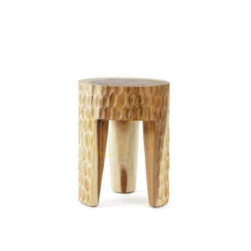 Prüfen Hocker BAZAR BIZAR Suarholz natur 35x35x45 cm