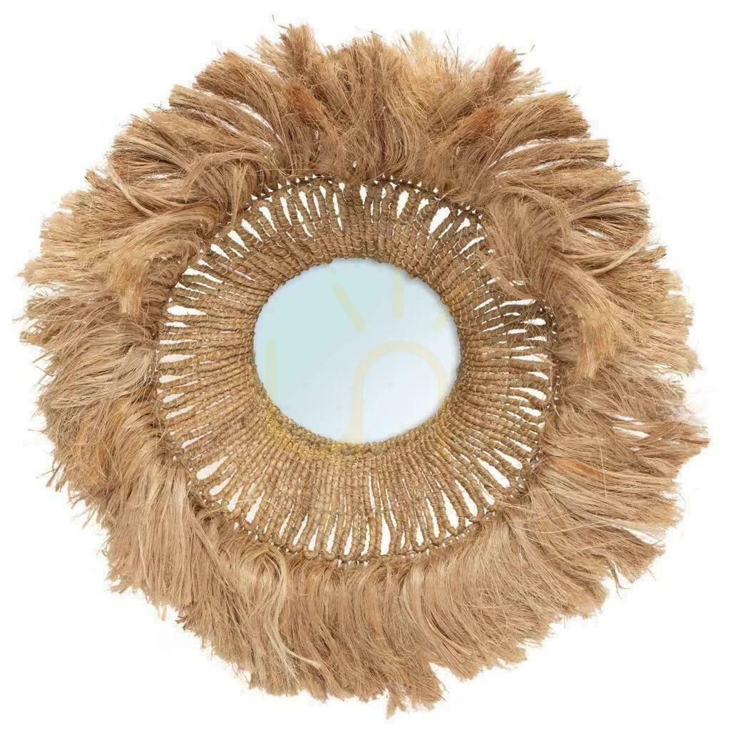 Prüfen Spiegel BAZAR BIZAR Abaca-Gras Natur 85 cm Mirrors Spiegel BAZAR BIZAR Abaca-Gras Natur 85 cm Mirrors