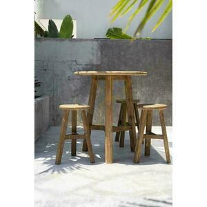 Bar-Tisch BAZAR BIZAR Fusuma aus recyceltem Teakholz, natur, Outdoor small 7
