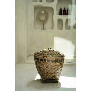 Aufbewahrungskorb Rattan BAZAR BIZAR Colonial Collection Naturbraun M 1 Aufbewahrungskorb Rattan BAZAR BIZAR Colonial Collection Naturbraun M small 1