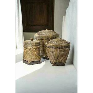 Aufbewahrungskorb Rattan BAZAR BIZAR Colonial Collection Naturbraun M 4 Aufbewahrungskorb Rattan BAZAR BIZAR Colonial Collection Naturbraun M small 4
