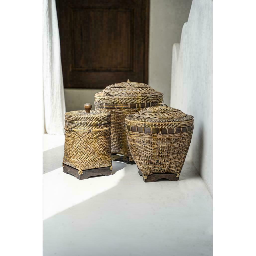 Zeige Aufbewahrungskorb Rattan BAZAR BIZAR Colonial Collection Naturbraun M Aufbewahrungskorb Rattan BAZAR BIZAR Colonial Collection Naturbraun M