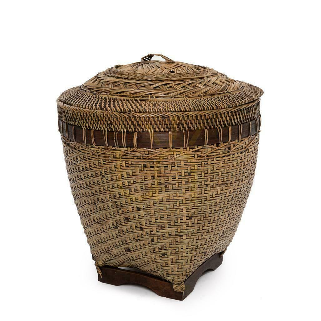 Prüfen Aufbewahrungskorb Rattan BAZAR BIZAR Colonial Collection Naturbraun M Aufbewahrungskorb Rattan BAZAR BIZAR Colonial Collection Naturbraun M