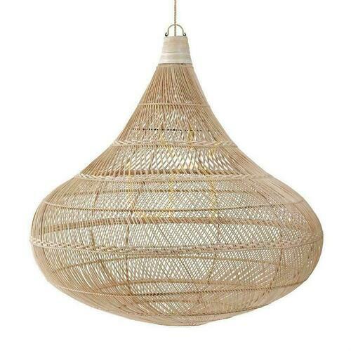 Prüfen Pendelleuchte BAZAR BIZAR The Drop Natur Rattan L