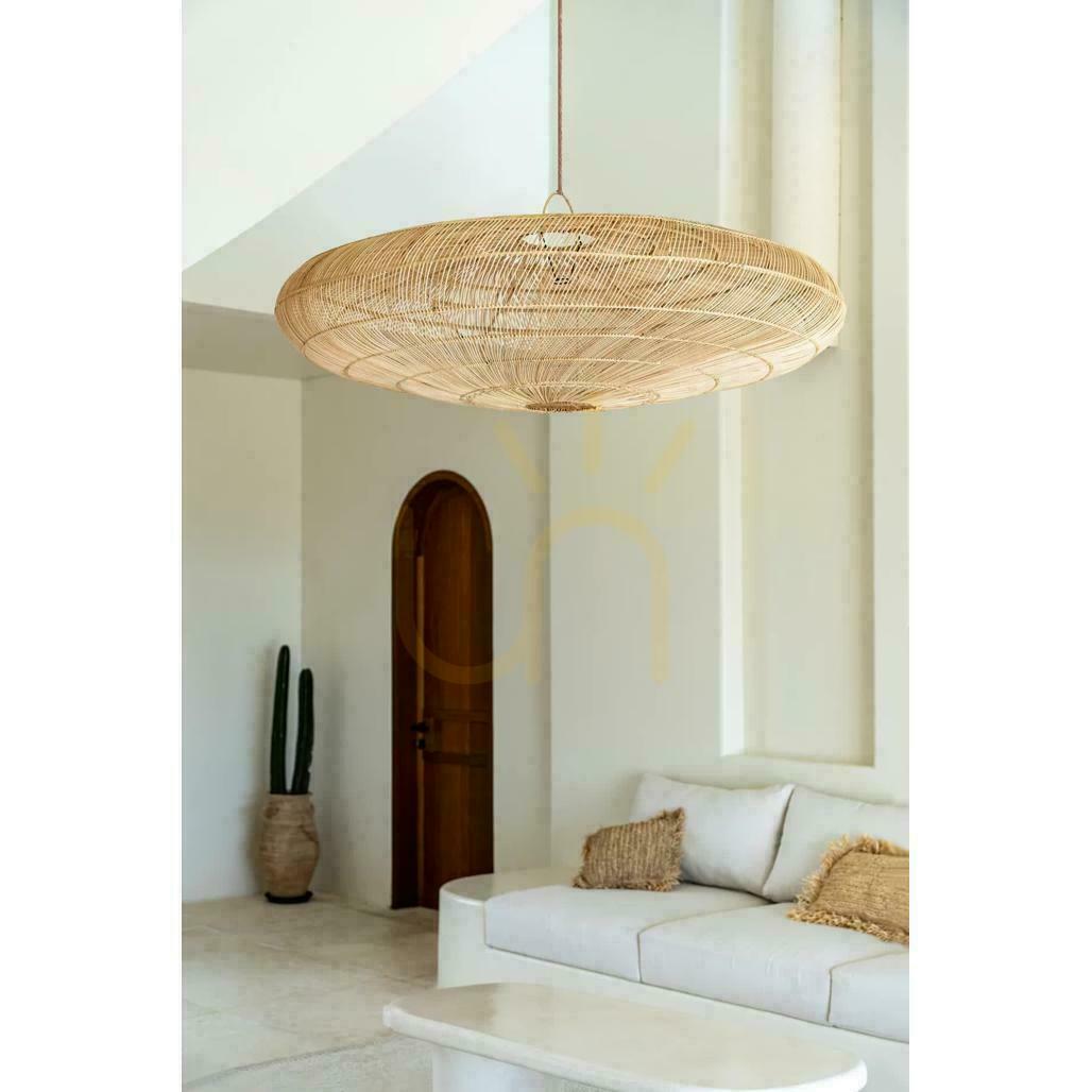 Prüfen Pendelleuchte BAZAR BIZAR Macaron XL Rattan Natur Oversized Collection Pendelleuchte BAZAR BIZAR Macaron XL Rattan Natur Oversized Collection