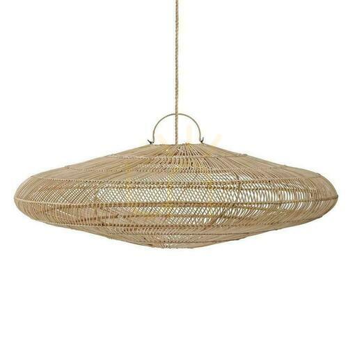 Prüfen Pendelleuchte BAZAR BIZAR Macaron XL Rattan Natur Oversized Collection